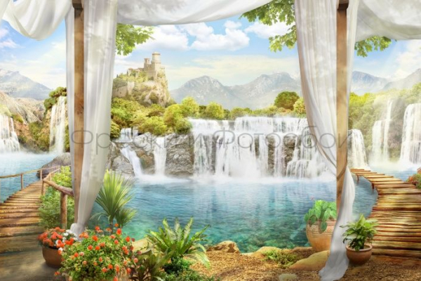 6392 Бесшовные фотообои Affresco Пейзаж