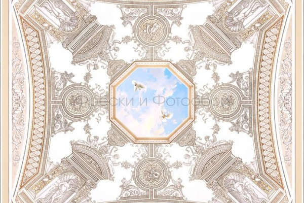 9170 Бесшовные фотообои Affresco Сюжеты для потолков