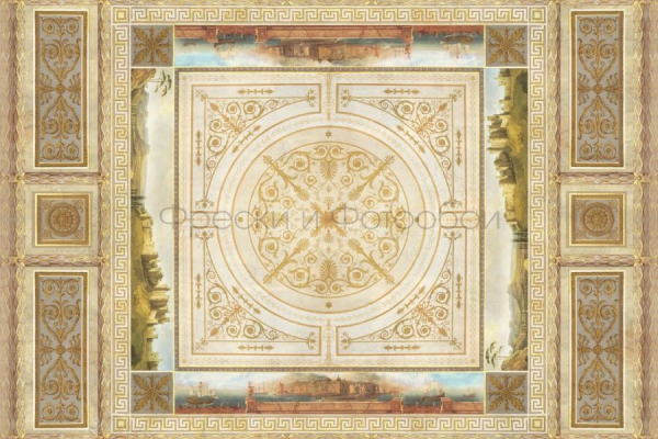 9017 Бесшовные фотообои Affresco Сюжеты для потолков