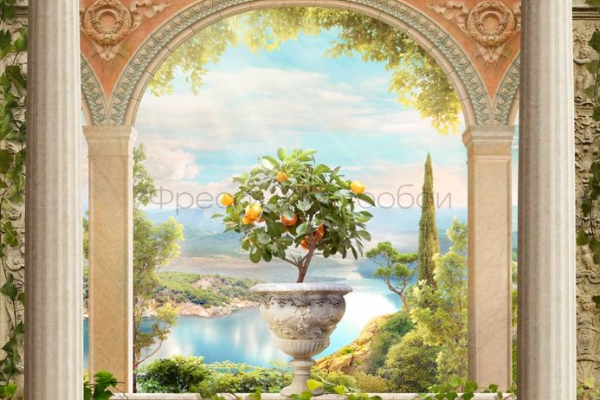 6568 Бесшовные фотообои Affresco Пейзаж