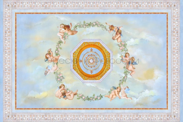 9046 Бесшовные фотообои Affresco Сюжеты для потолков