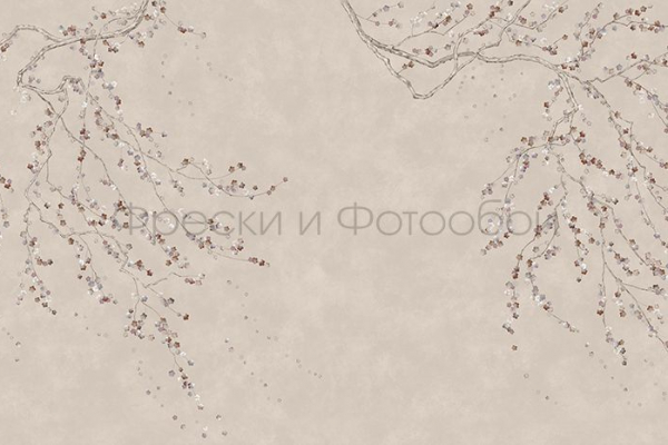 ID136087 Бесшовные фотообои Affresco Ботаника