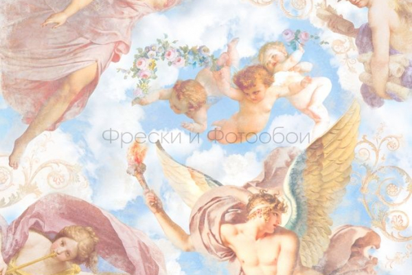 9166 Бесшовные фотообои Affresco Сюжеты для потолков