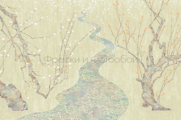 ID136097 Бесшовные фотообои Affresco Ботаника