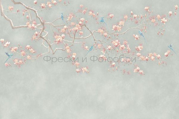 ID136137 Бесшовные фотообои Affresco Ботаника