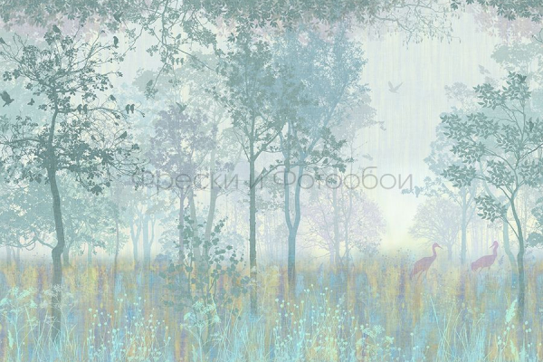 ID135973 Бесшовные фотообои Affresco Ботаника