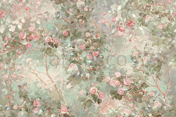 ID137610 Бесшовные фотообои Affresco Ботаника