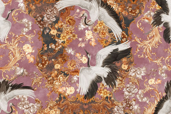ID136104 Бесшовные фотообои Affresco Ботаника