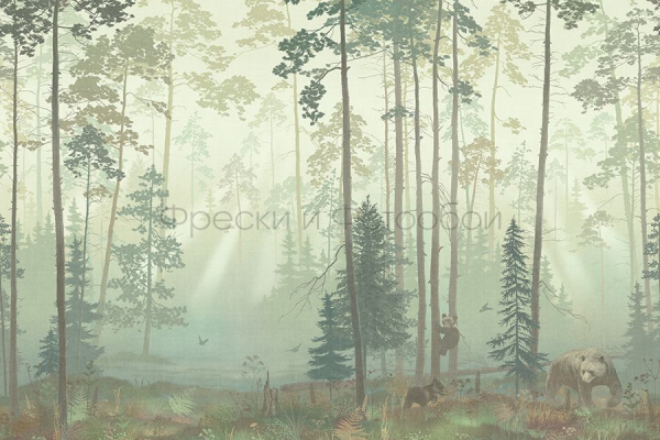 ID136008 Бесшовные фотообои Affresco Ботаника