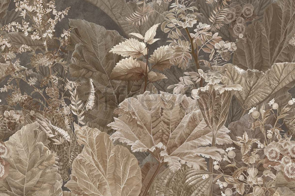 ID137602 Бесшовные фотообои Affresco Ботаника
