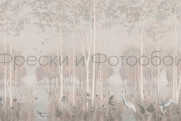 ID135985 Бесшовные фотообои Affresco Ботаника