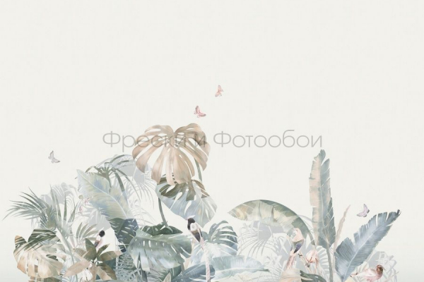 ID135822 Бесшовные фотообои Affresco Ботаника
