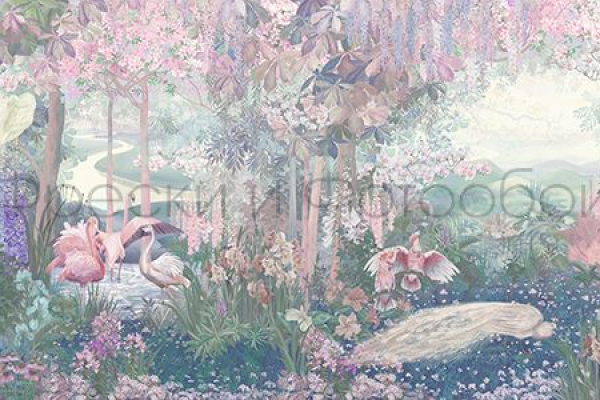 ID136005 Бесшовные фотообои Affresco Ботаника