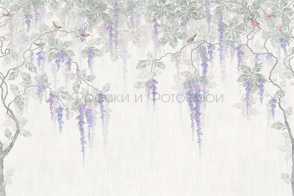 ID136050 Бесшовные фотообои Affresco Ботаника