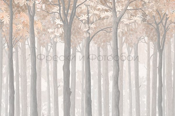 ID135984 Бесшовные фотообои Affresco Ботаника