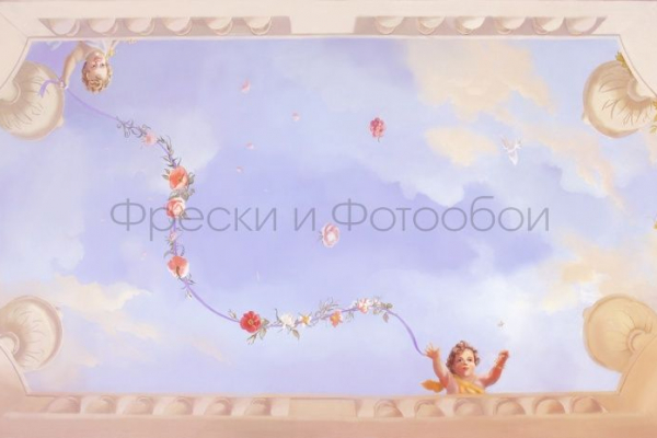 9115 Бесшовные фотообои Affresco Сюжеты для потолков