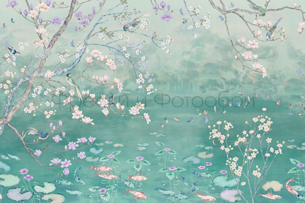 ID136063 Бесшовные фотообои Affresco Ботаника