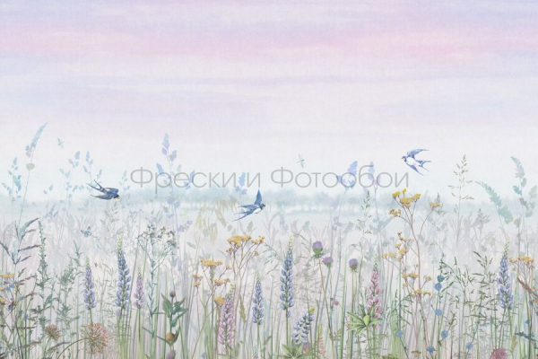 ID135805 Бесшовные фотообои Affresco Ботаника