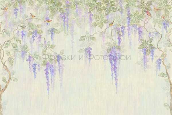 6888 Бесшовные фотообои Affresco Ботаника