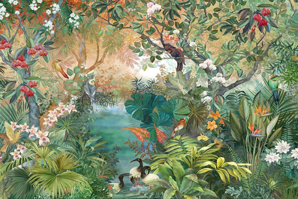 ID136038 Бесшовные фотообои Affresco Ботаника