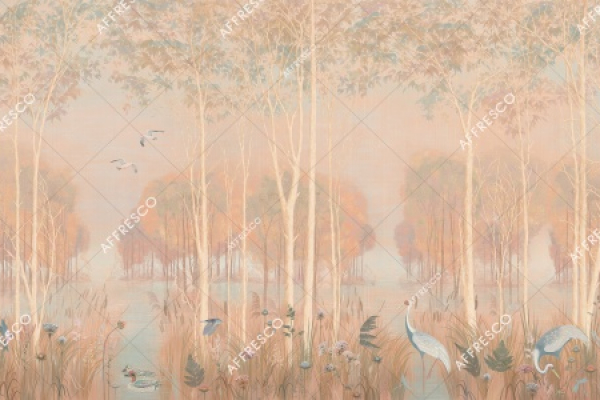 AB135-COL5 Бесшовные фрески Affresco VESNA