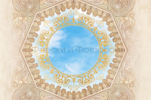 9054 Бесшовные фотообои Affresco Сюжеты для потолков