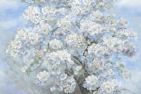 ID136078 Бесшовные фотообои Affresco Ботаника