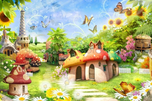 9543 Бесшовные фотообои Affresco Детские