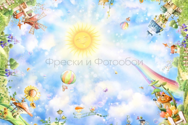 9168 Бесшовные фотообои Affresco Сюжеты для потолков