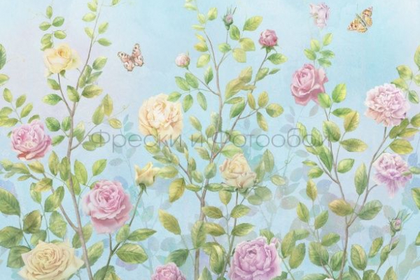 ID135785 Бесшовные фотообои Affresco Ботаника