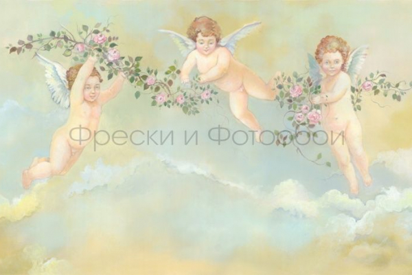 3176 Бесшовные фотообои Affresco Сюжеты для потолков
