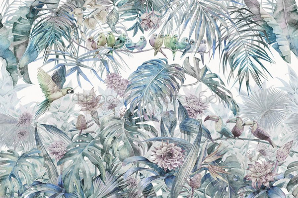 ID136043 Бесшовные фотообои Affresco Ботаника