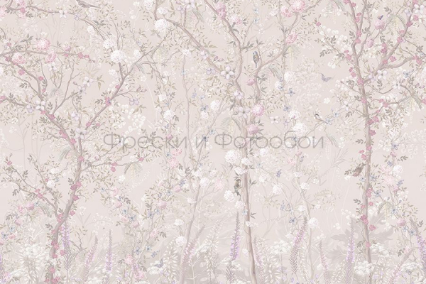 ID136082 Бесшовные фотообои Affresco Ботаника