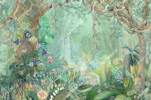AB140-COL2 Бесшовные фрески Affresco VESNA