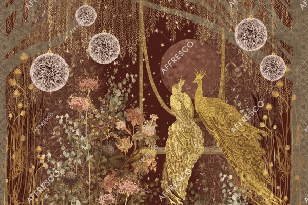 AB138-COL5 Бесшовные фрески Affresco VESNA