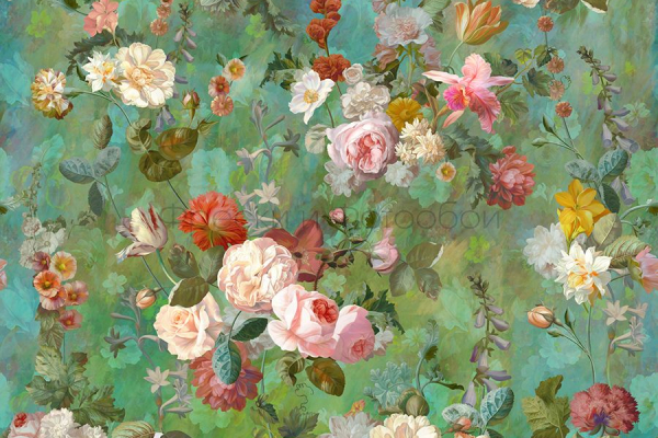 ID136146 Бесшовные фотообои Affresco Ботаника