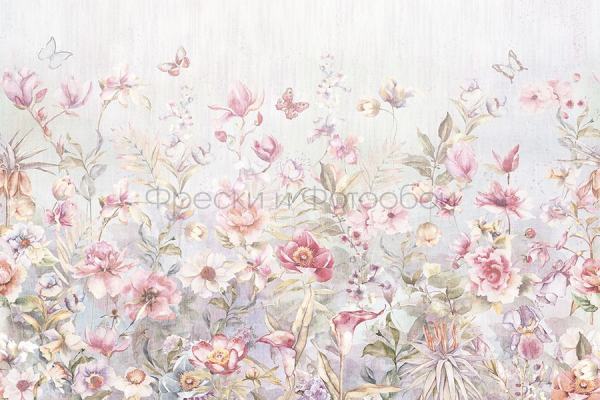 ID136055 Бесшовные фотообои Affresco Ботаника