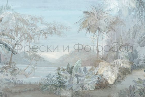 ID136019 Бесшовные фотообои Affresco Ботаника
