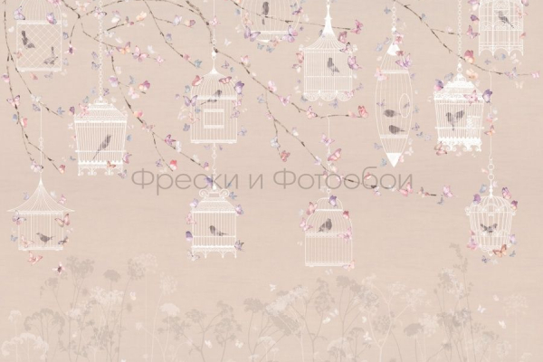 ID135802 Бесшовные фотообои Affresco Ботаника