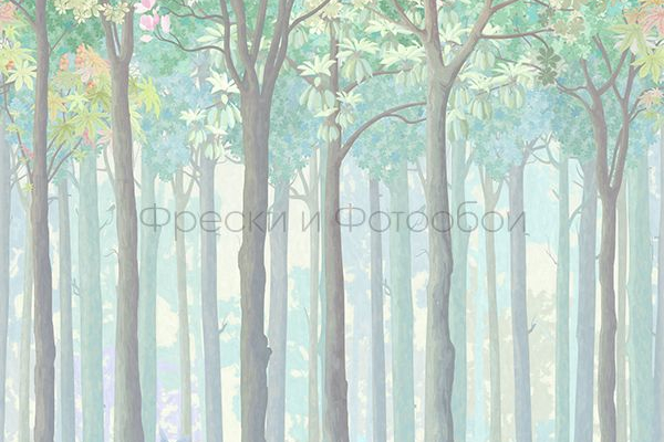 ID135976 Бесшовные фотообои Affresco Ботаника