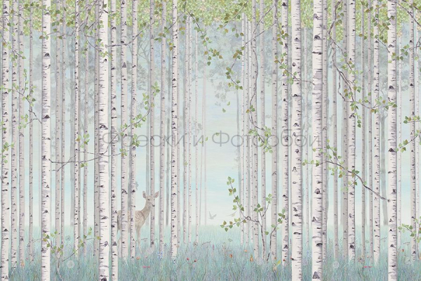 ID136010 Бесшовные фотообои Affresco Ботаника