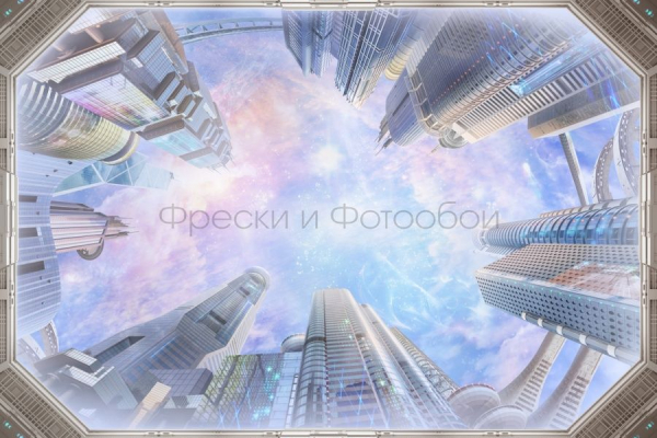 9808 Бесшовные фотообои Affresco Сюжеты для потолков