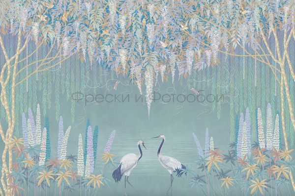 ID136077 Бесшовные фотообои Affresco Ботаника