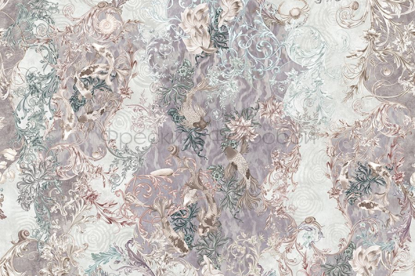 ID136134 Бесшовные фотообои Affresco Ботаника
