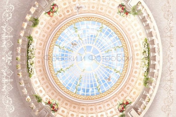9801 Бесшовные фотообои Affresco Сюжеты для потолков
