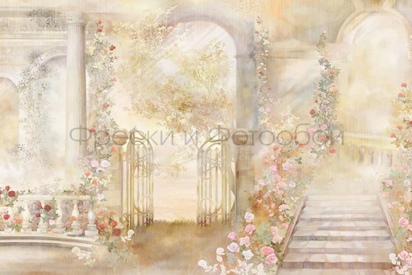ID136076 Бесшовные фотообои Affresco Ботаника