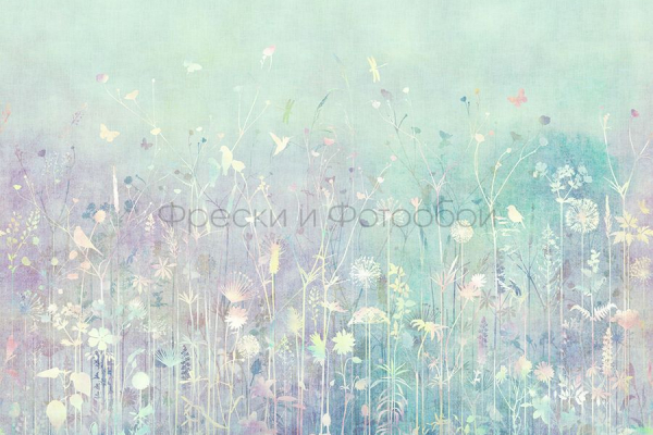 ID136085 Бесшовные фотообои Affresco Ботаника