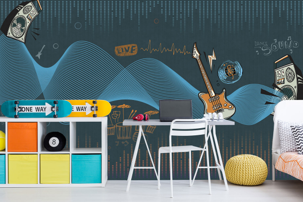 34972 Бесшовные фрески Ortograf Free time 2 в интерьере