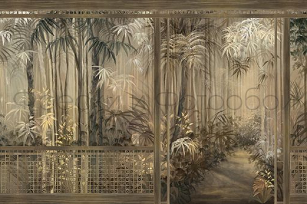 ID136018 Бесшовные фотообои Affresco Ботаника