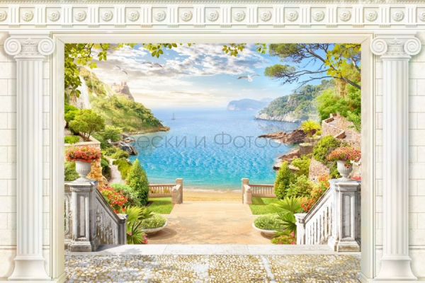 6473 Бесшовные фотообои Affresco Пейзаж